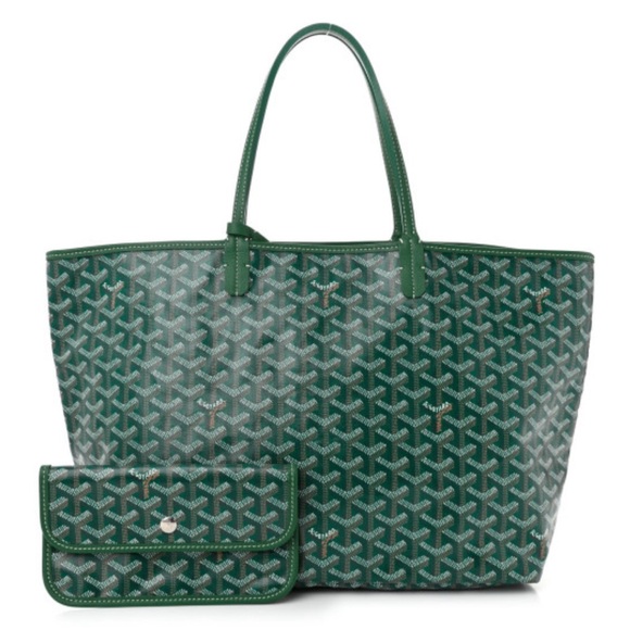 Goyard Green Geometric Tote Bag with Structured Design - Picture 2 of 2